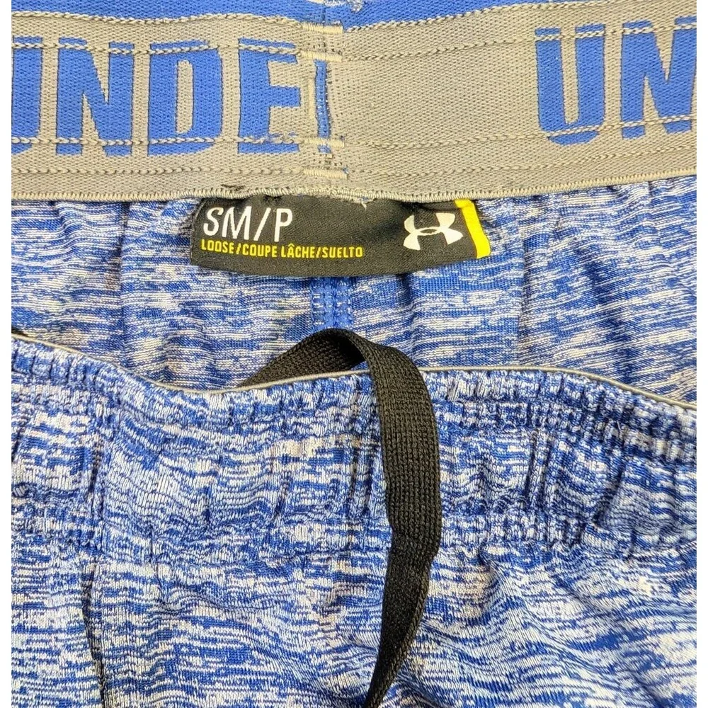 Under Armour Shorts Men’s Size S Blue Pockets Gym Workout Basketball